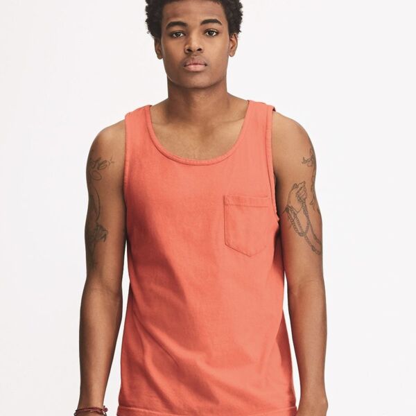 Garment-Dyed Heavyweight Pocket Tank Top Thumbnail