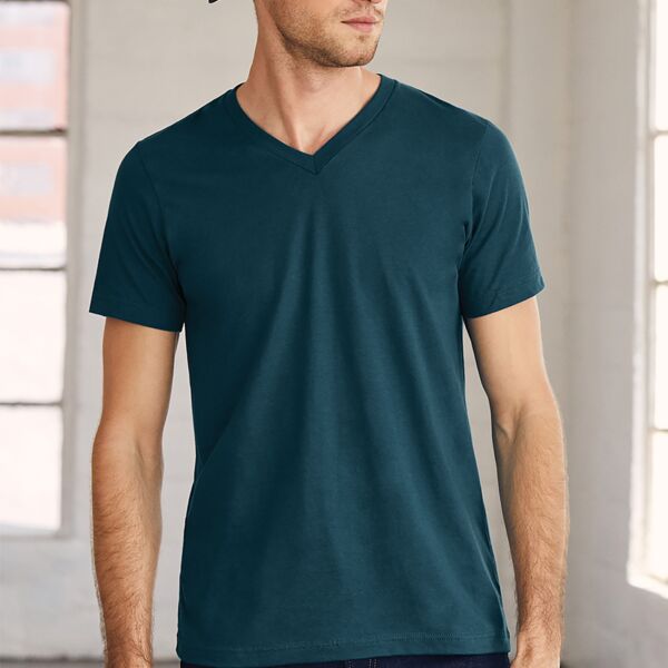 Unisex Jersey Short Sleeve V Neck Tee Thumbnail