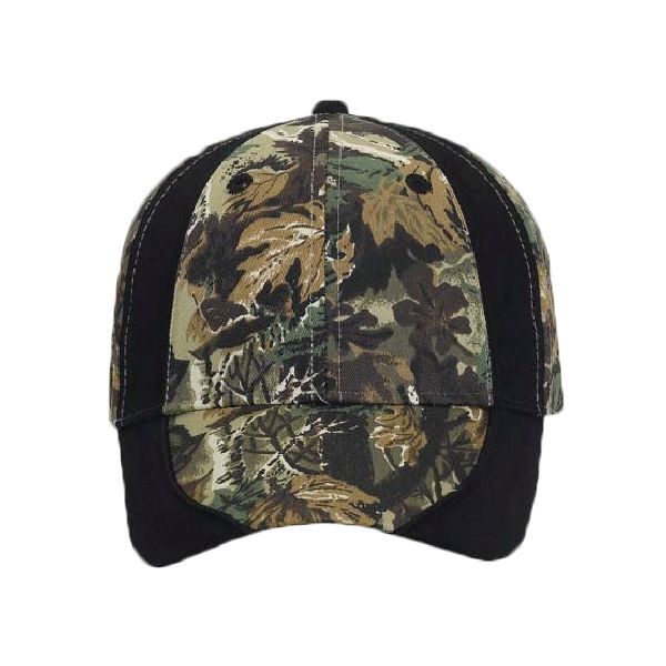 OTTO Camouflage Piping Design Cotton Twill Six Panel Low Profile Baseball Cap Thumbnail