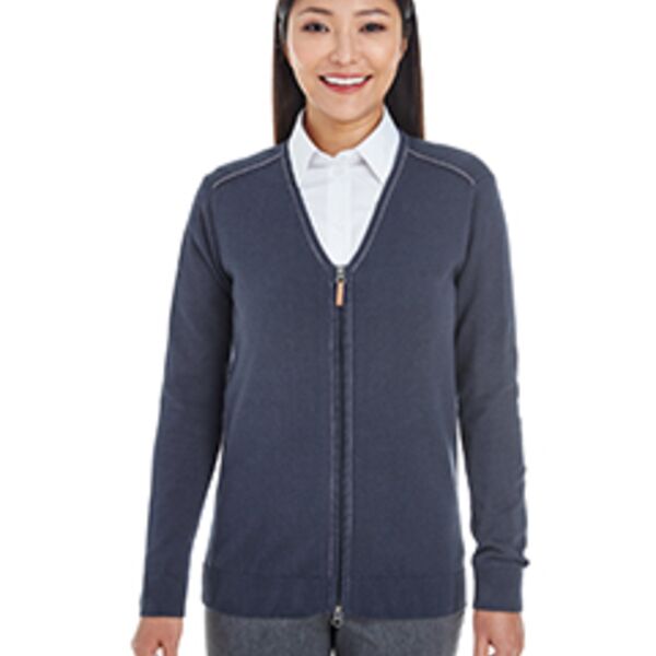 Ladies' Manchester Fully-Fashioned Full-Zip Cardigan Sweater Thumbnail
