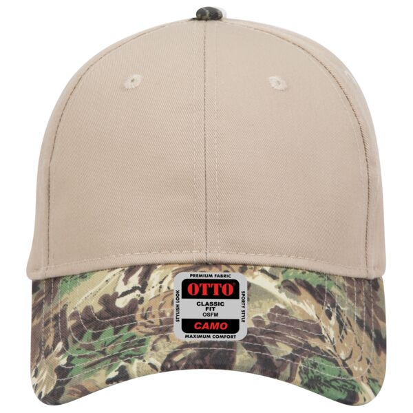 OTTO Camouflage Cotton Blend Twill Six Panel Low Profile Baseball Cap Thumbnail